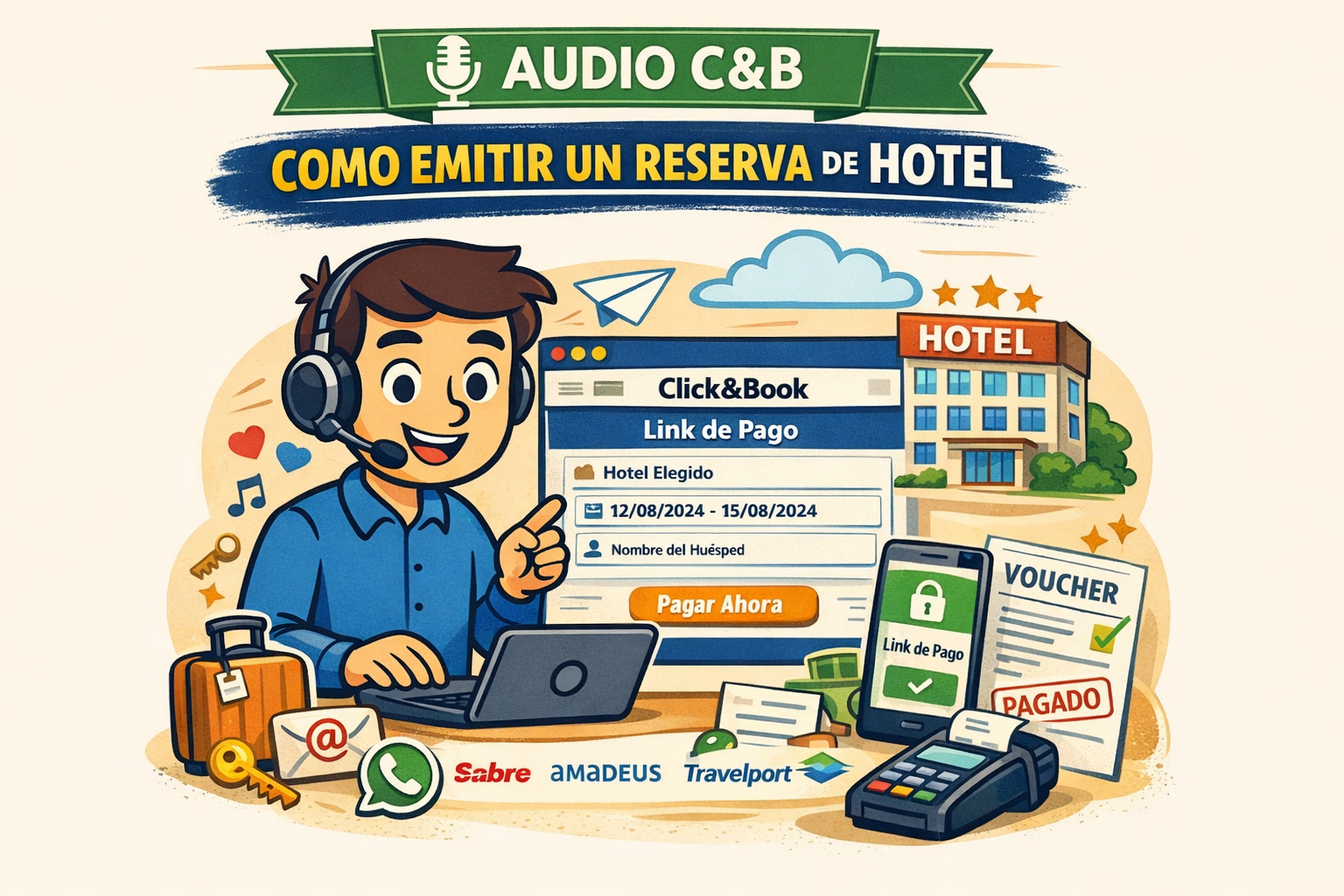 Cómo emitir una reserva de hotel